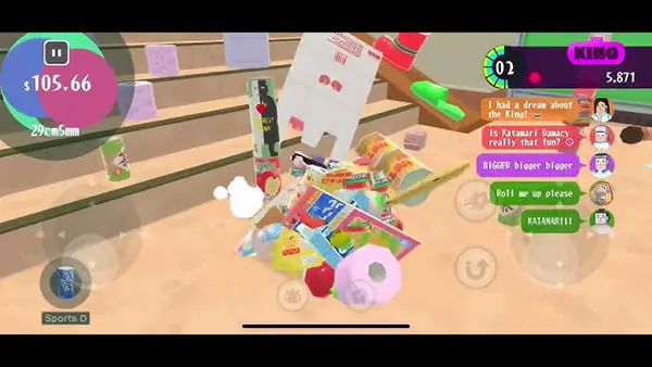 Katamari mobile gameplay
